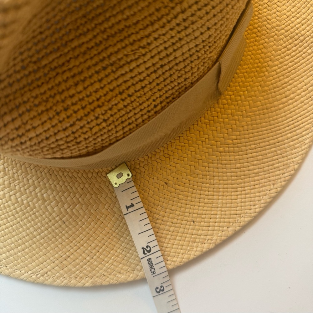 GARDENHEIR Hand Crochet Toquilla Straw Fedora Hat - Handmade in Ecuador - M / L - Picture 6 of 6